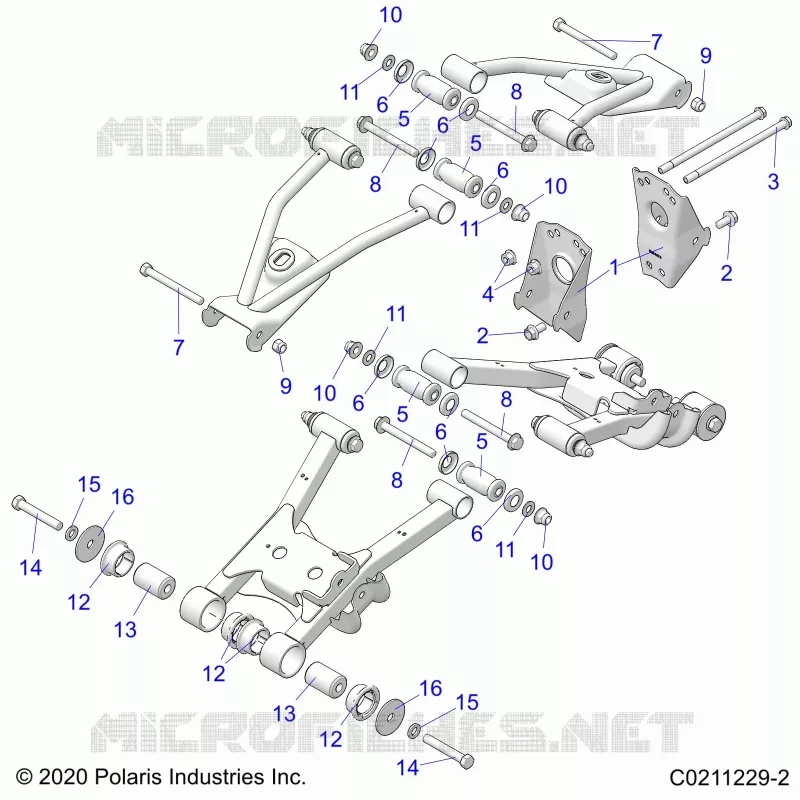 SOSPENSIONE POSTERIORE CONTROL ARM, MOUNTING
