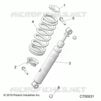 SUSPENSION, SHOCK ANTERIORE MOUNTING