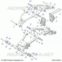 SOSPENSIONE POSTERIORE CONTROL ARM, MOUNTING