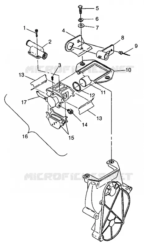FRENO 440 XC 0971760 (4937873787B007)