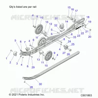 SUSPENSION, RAIL BEAM LH/RH