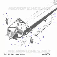 CHASSIS, PROTEZIONE FRIZIONE, FOOTRESTS, AND RUNNING BOARDS