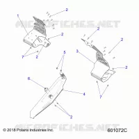 CHASSIS, PROTEZIONE FRIZIONE AND FOOTRESTS