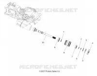 TRASMISSIONE, PRINCIPALE SCATOLA INGRANAGGI OUTPUT SHAFT