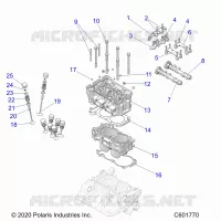 ENGINE, CYLINDER/TESTA CILINDRO ASM.