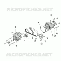 ENGINE, ALTERNATORE AND COMPRESSOR