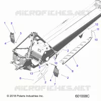 CHASSIS, PROTEZIONE FRIZIONE, FOOTRESTS, AND RUNNING BOARDS