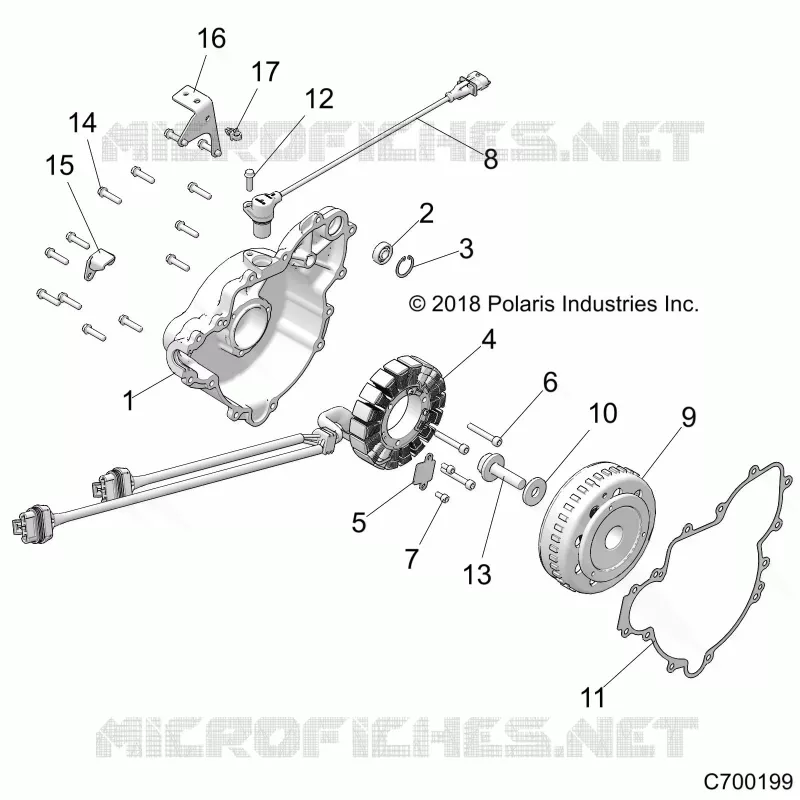 ENGINE, STATOR AND FLYRUOTA