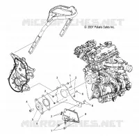 MOTORE, MOUNTING, RH and FRONT