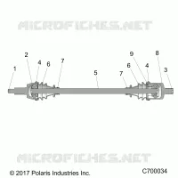 TRASMISSIONE, FRONT HALF SHAFT
