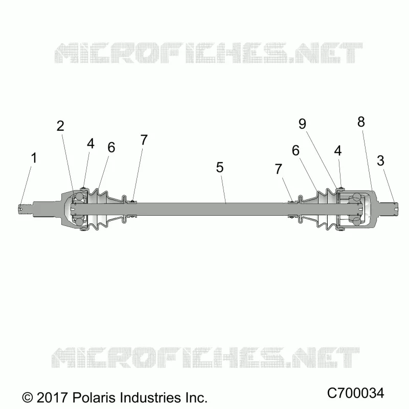 TRASMISSIONE, FRONT HALF SHAFT
