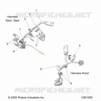 ELETTRICO, WIRE HARNESS, HOOD, ELEC. START