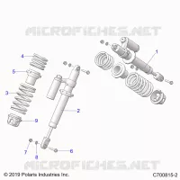SUSPENSION, SHOCK ANTERIORE MOUNTING