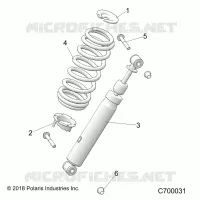 SUSPENSION, SHOCK ANTERIORE MOUNTING