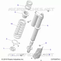 SUSPENSION, REAR SHOCK MONTAGGIO, STANDARD/PREMIUM