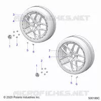 RUOTAS, FRONT AND REAR (S/SP MODELS)
