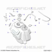 SISTEMA DI ALIMENTAZIONE CARBURANTE, FUEL TANK ASM.