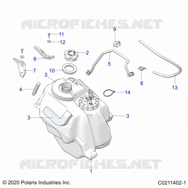 SISTEMA DI ALIMENTAZIONE CARBURANTE, FUEL TANK ASM.