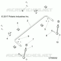 SUSPENSION, FRONT BARRA DI STABILIZZAZIONE- R21RRF99AK (C700032)