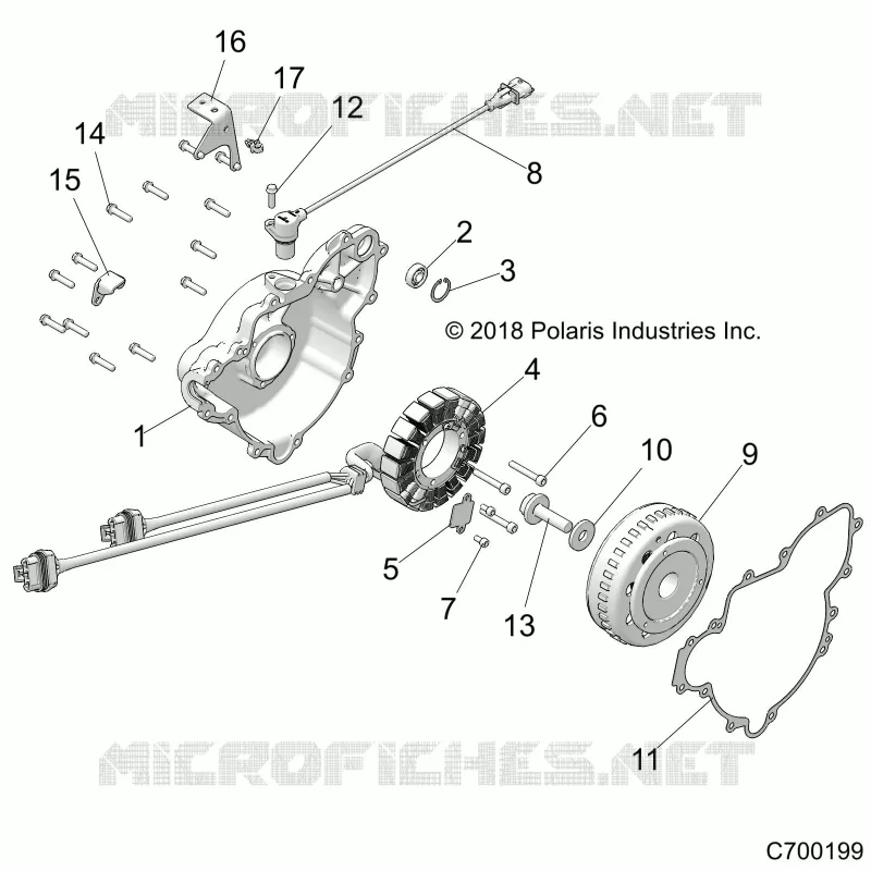 ENGINE, STATOR AND VOLANO