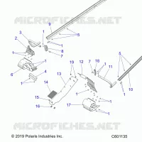 CHASSIS, PROTEZIONE FRIZIONE, FOOTRESTS, TUNNEL GRIPS