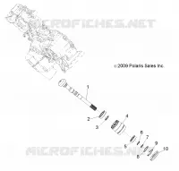 TRASMISSIONE, PRINCIPALE SCATOLA INGRANAGGI OUTPUT SHAFT