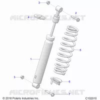 SUSPENSION, AMMORTIZZATORE POSTERIORE