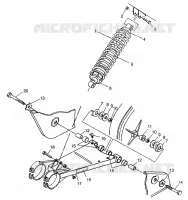 SWING ARM   SHOCK MAGNUM 6X6 W97AE42A AND SWEDISH MAGNUM 6X6 S97AE42 (4940754075C008)