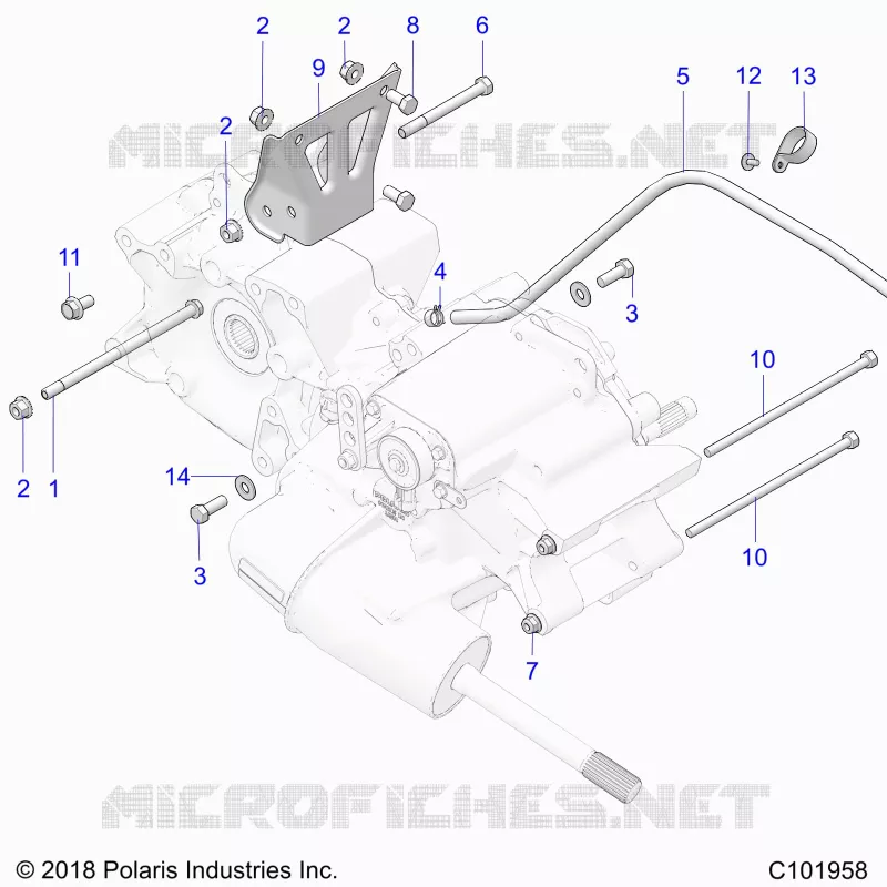 TRASMISSIONE, MAIN GEARCASE MOUNTING