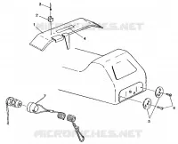 PROTEZIONE FRIZIONE/REFLECTOR ASSEMBLY European 440,440 SKS,500 EFI,EFI  SKS,Lite (49237723770003)
