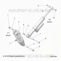 SUSPENSION, SHOCK MONTAGGIO, REAR SUSP.