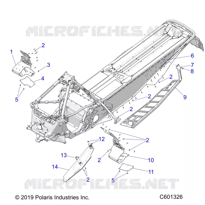 CHASSIS, PROTEZIONE FRIZIONE/FOOTRESTS/RUNNING BOARDS