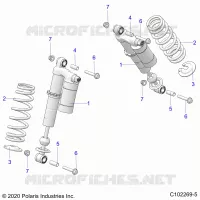 SUSPENSION, SHOCK ANTERIORE, MOUNTING