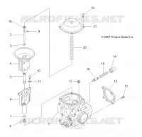 MOTORE, CARBURATORE UPPER