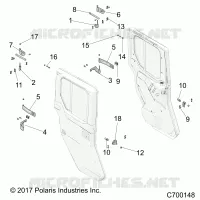 PORTE, REAR, MOUNTING