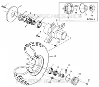 RUOTA ANTERIORE Scrambler 400 W98BC38C (4947254725B006)