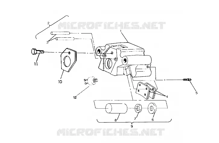 FRENO POSTERIORE MONTAGGIO 250 6x6 / W928727 (4922842284038A)