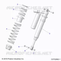 SUSPENSION, SHOCK ANTERIORE MOUNTING, DELUXE