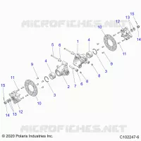 SOSPENSIONE POSTERIORE HUBS, CARRIER AND BRAKE DISC