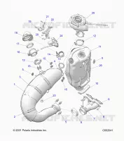 ENGINE, IMPIANTO DI SCARICO AND TURBO ASM.