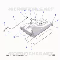 SISTEMA DI ALIMENTAZIONE CARBURANTE, FUEL TANK ASM.