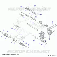 SOSPENSIONEDLE CONTROL ARM MOUNTING- A23S6E57F1/FK (C102247-3)
