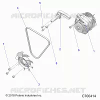 ENGINE, ENGINE, ALTERNATORE, FAN AND BELT- R19RRED4F1/N1/J1/SD4C1 (C700414)