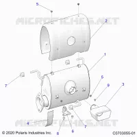 ENGINE, IMPIANTO DI SCARICO, SILENCER AND RELATED