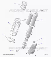 SUSPENSION, REAR SHOCK MONTAGGIO, STANDARD/PREMIUM