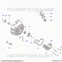ENGINE, SISTEMA DI RAFFREDDAMENTO AND WATER PUMP