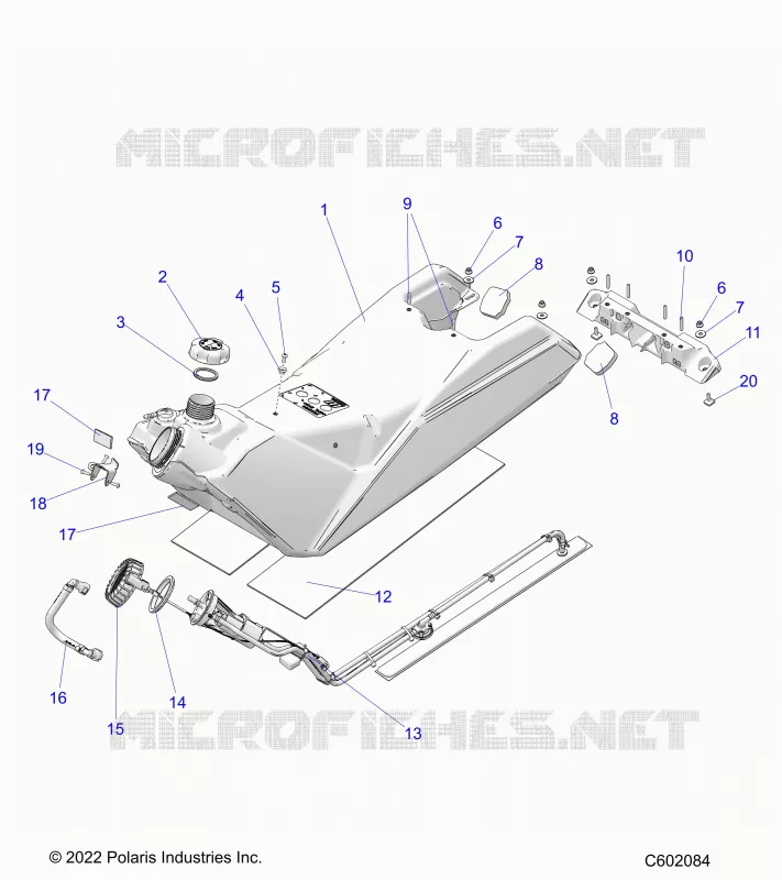 SISTEMA DI ALIMENTAZIONE CARBURANTE, FUEL TANK ASM.