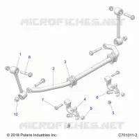 SUSPENSION, FRONT BARRA DI STABILIZZAZIONE- Z22NAE99FK/NK (C701011-2)
