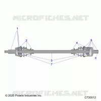 TRASMISSIONE, FRONT HALF SHAFT