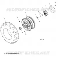 RUOTE, FRONT TIRE AND BRAKE DISC
